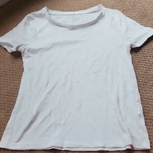 J. Crew White Short Sleeve Tee